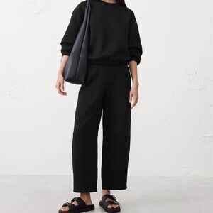 BR FACTORY KNIT SLIM BARREL HIGH-RISE PANT